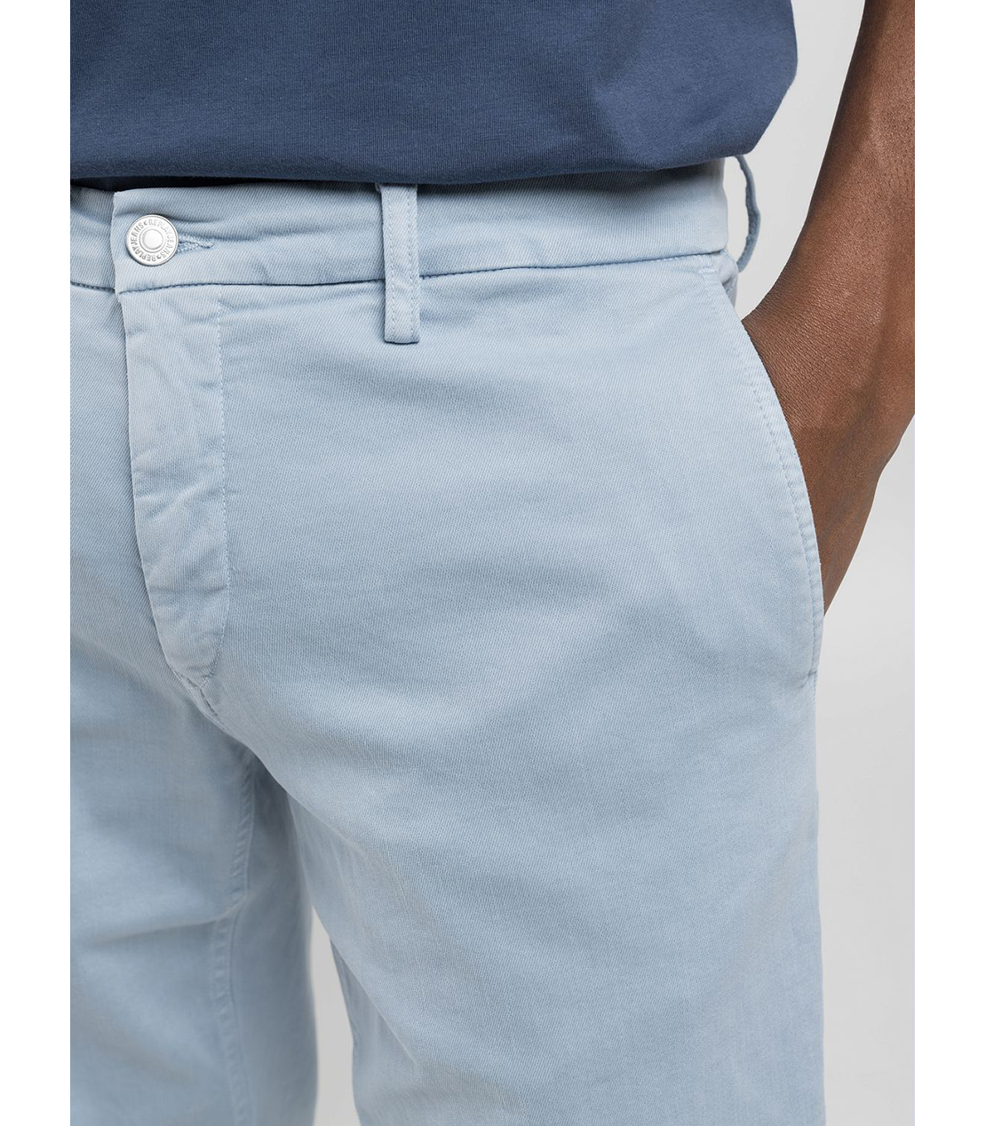 レギュラースリムBENNI Hyperflex Color スーパーストレッチチノパンツ 詳細画像 ライトブルー 5